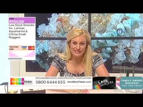 Emerald Graduated Faceted Rondelles on the JewelleryMaker Late Show 25/8/15