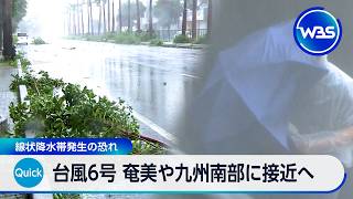 台風6号 奄美や九州南部に接近へ 線状降水帯発生の恐れ【WBS】