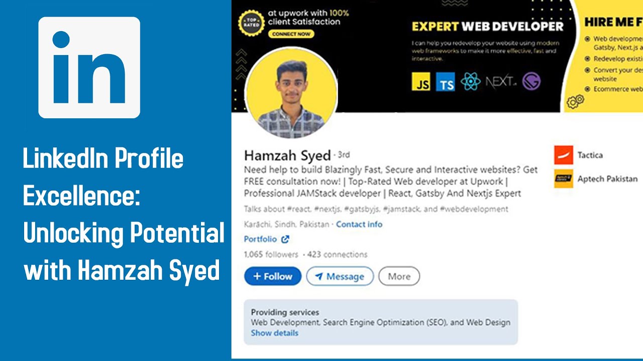 LinkedIn Profile Excellence : Unlocking potential with Hamzah Syed