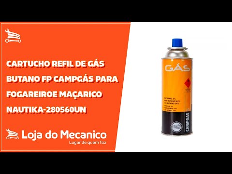 Cartucho Refil de Gás Butano FP Campgás para Fogareiro e Maçarico 227g - Video