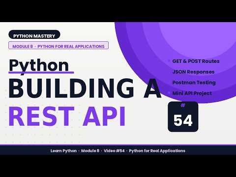 Build Rest Api Using Python Flask Api Tutorial For Beginners Hnm Technologies