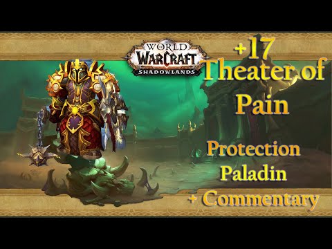 +17 Theater of Pain Protection Paladin Mythic+ Gameplay with Commentary