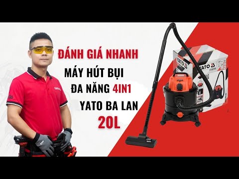 Dulkių siurblys YATO YT-85700, 1400W / 20L video