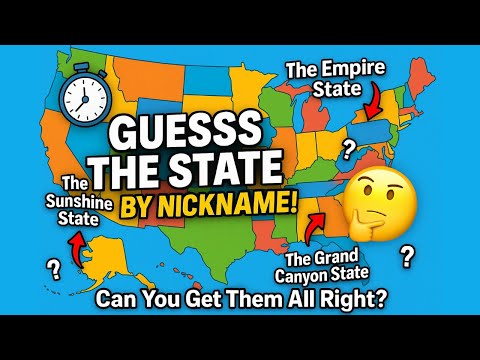 Can You Guess the US State by Its Nickname? 🗽🤔✅
