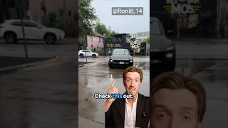 Tesla Robotaxi In The Rain