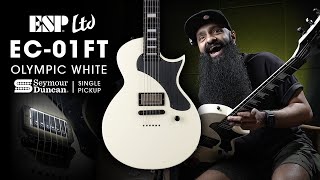 Video thumbnail for BEST HIGH GAIN SINGLE PICKUP GUITAR FOR METAL? LTD EC-01FT Electric Guitar w/ Seymour Duncan Pickup by Rhythm & Beard