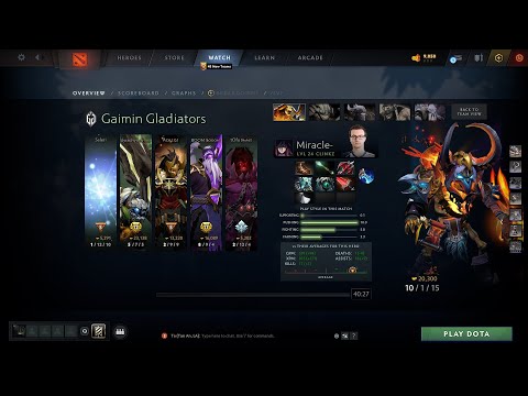 DOTA2FULLMATCH- Miracle- Clinkz - Gaimin Gladiators vs Nigma -
