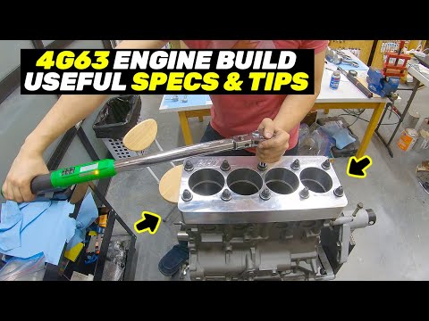 Building a Mitsubishi Evo 4-9 4G63 Short Block Engine - Tips / Clearances / How To