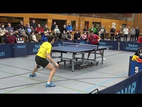 Fedotov Russia vs Rossi Italy TV Hilpoltstein vs Mainz 20220313 2  Bundesliga Topspiel Table Tennis