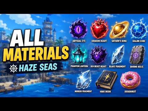 ALL MATERIALS FULL GUIDE in HAZE SEAS Roblox