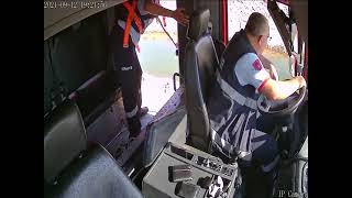 Boğulma olayına giden itfaiye erlerinin zamana karşı yarışı araç kamerasına yansıdı