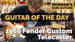 Video thumbnail for Guitar of the Day: 1966 Fender Custom Telecaster Original Sunburst | Norman's Rare Guitars by Normans Rare Guitars