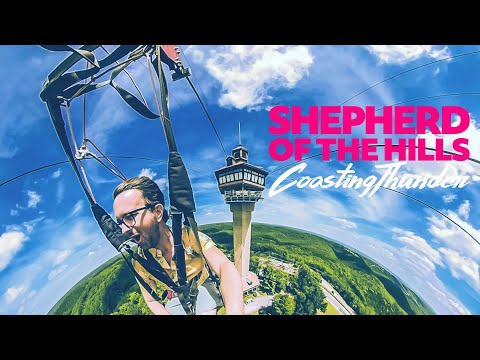Riding a half a mile long Zipline In Branson Missouri