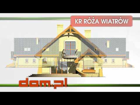 Projekty domów z poddaszem - KR Róża wiatrów