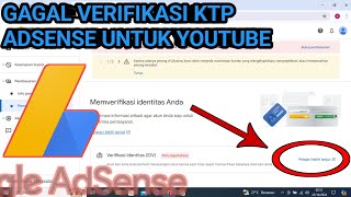 Download lagu Cara Mengatasi Gagal Verifikasi Ktp Di Adsense Youtube ! Atau Gagal Request Pin Adsense mp3