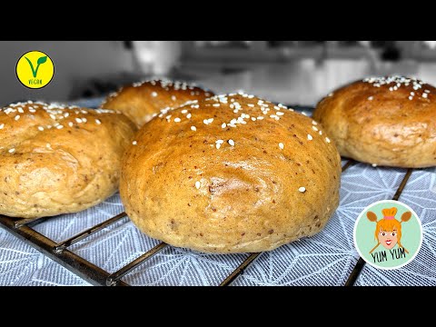 Vegane Burger Buns selber machen | fluffig & einfach