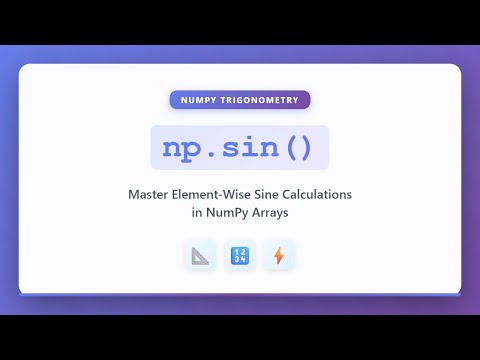 Numpy Sine Function