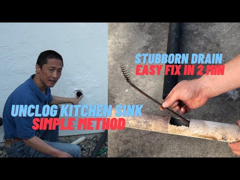 How To Unclog Stubborn Kitchen Sink Drain, Easy Method You Don't Know But Fixes Blockage In 2 Minutes