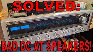 Diagnosing a Pioneer SX-535: High DC Voltage at Speaker Terminals!