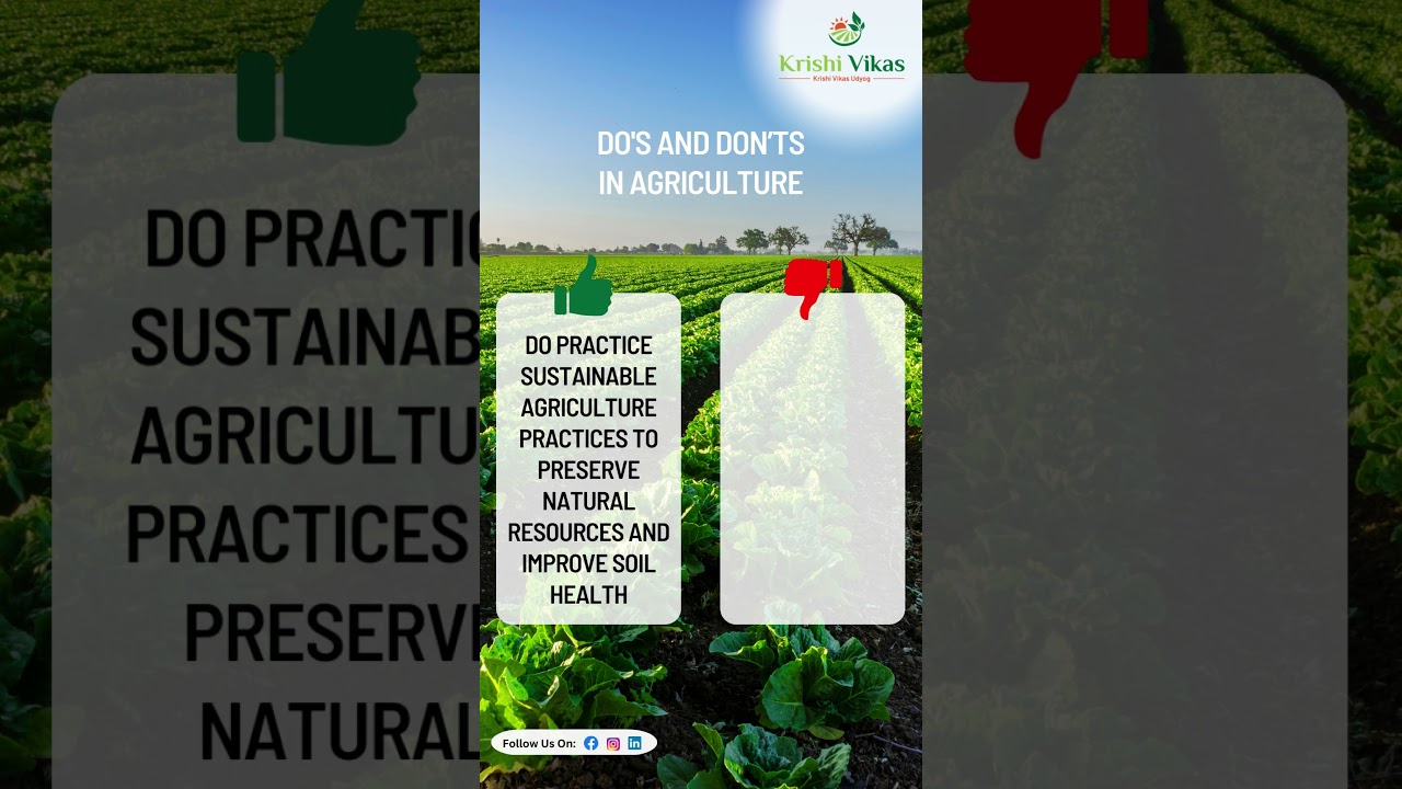 Care for Earth: Use sustainable agri, limit chemicals & pesticides for healthier soil & environment