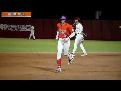 Clemson's Cam Cannarella hits home run vs. Florida State