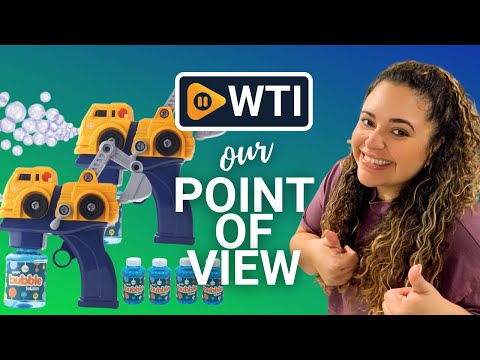 2 Bubble Gun incl 4 Bubble Solutions for Toddlers 3-5 Yrs - WTI product video review