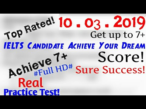 IELTS Listening Practice Test 2019 With Answers | 10.03.2019