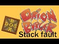 Orion Burger In DOSBox Zum Laufen Bringen Fehler Stack Fault Patch Intro Mini Lets Play