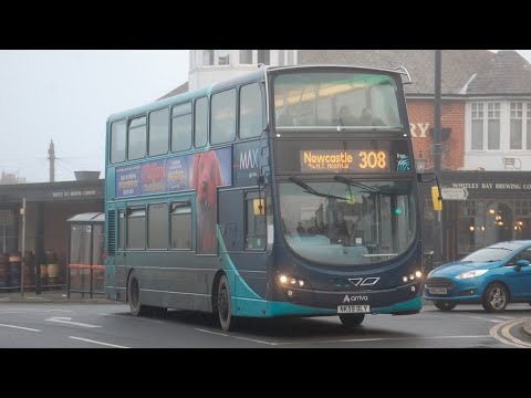 Top Deck View: Arriva North East 7605 (NK59DLY) VDL DB300/Gemini 2