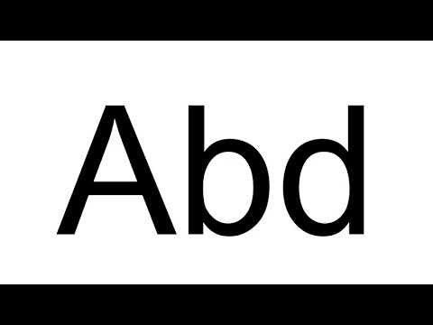 How to Pronounce Abd