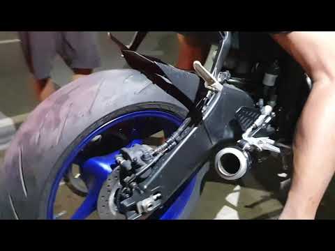 Yamaha R6 2020 sound check SC Project real carbon 61mm