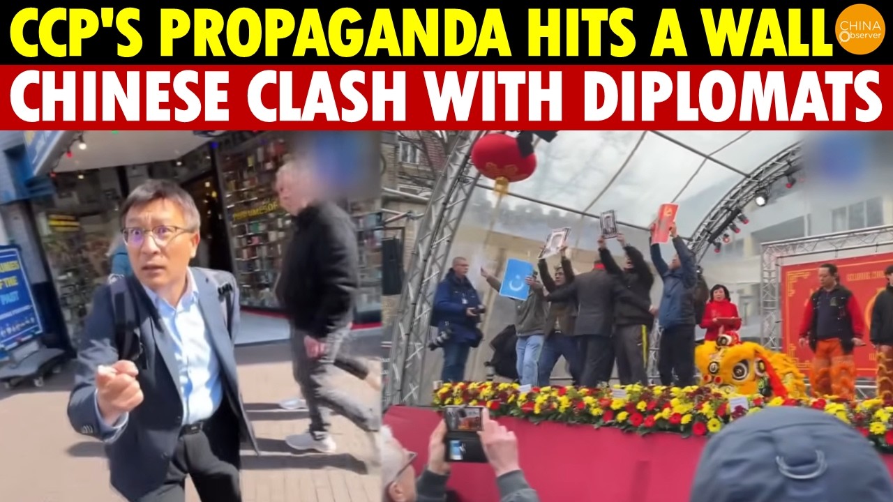CCP's Propaganda Hits a Wall, Chinese in Netherlands Fight Diplomats, Call Xi a Terrorist!