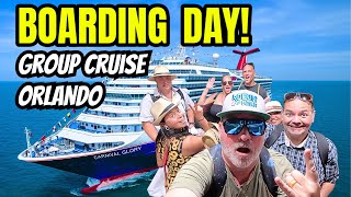 Carnival Glory Boarding Port Canaveral - GROUP CRUISE Embarkation Day!