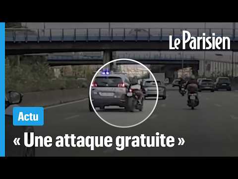 Un motard percuté par une voiture de police sur l'autoroute, il porte plainte