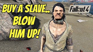 Buy a Slave, Blow Him Up! - | Buy A Slave And Slave Collar Explosion MOD Fallout 4 |