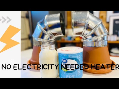 No Electricity Needed Heater: Emergency Heat And Light For 72 Days With Vegetable Shortening Candles