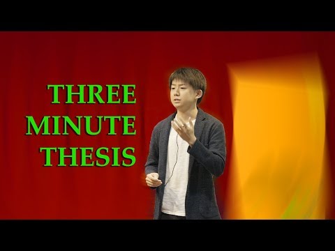 Three Minute Thesis (3MT) 2019 - Winner - Takanori Shiga