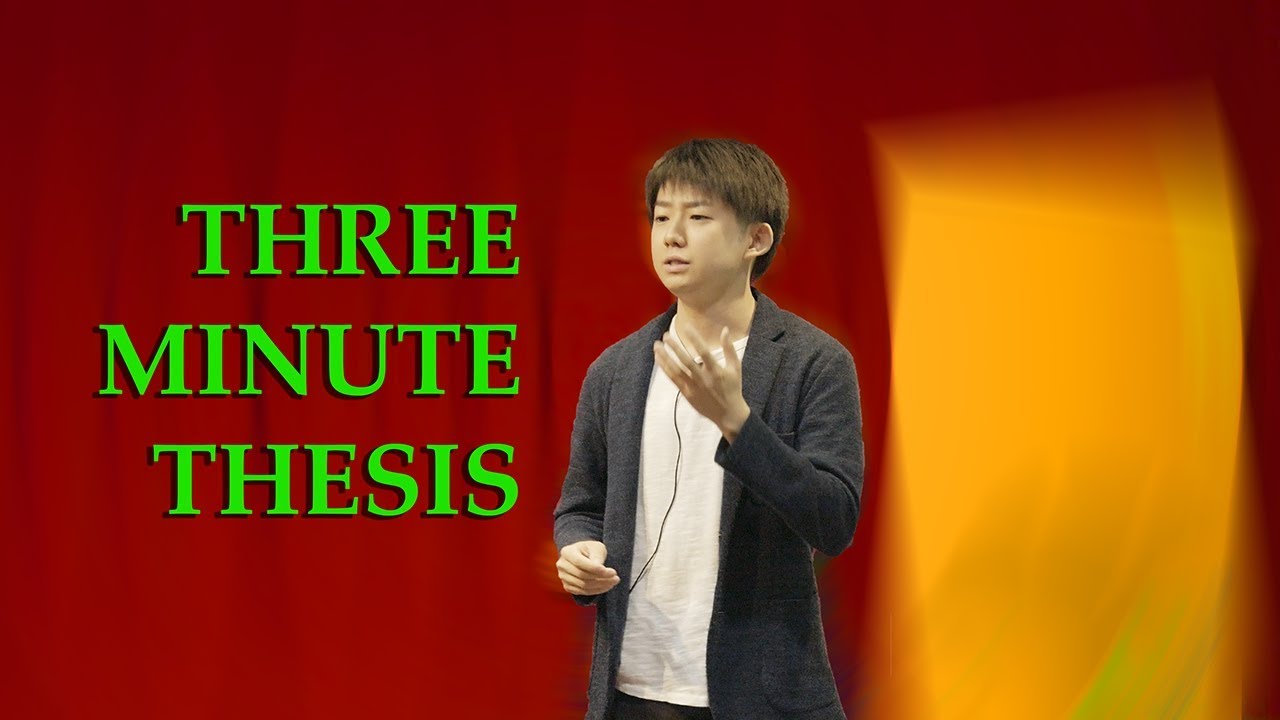 Three Minute Thesis (3MT) 2019 - Winner - Takanori Shiga