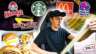 Letting The Person in FRONT of me DECIDE What I Eat for 24 HOURS!!