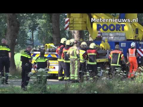 Marktkraam in Gees geborgen. Geen slachtoffers aangetroffen