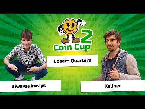 Coin Cup 2 Losers Quarters - alwaysairways (Fox) Vs. Kellner (Peach) Smash Melee - SSBM