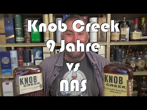 Knob Creek Vergleich 9 Jahre gegen NAS patiently aged Straight Bourbon Verkostung von WhiskyJason