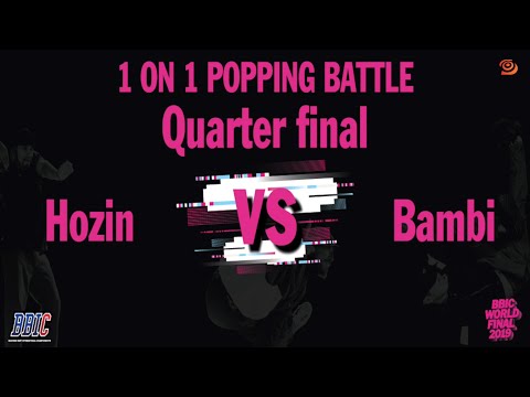 HOZIN vs BAMBI｜Popping Best 8 @ BBIC KOREA WORLD FINALS 2019｜LB-PIX
