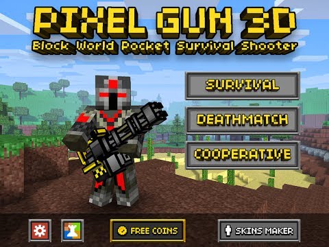 KB Standard - Pixel Gun 3D (Minecraft Style) Multiplayer iOS Review w/ Minigun Gameplay