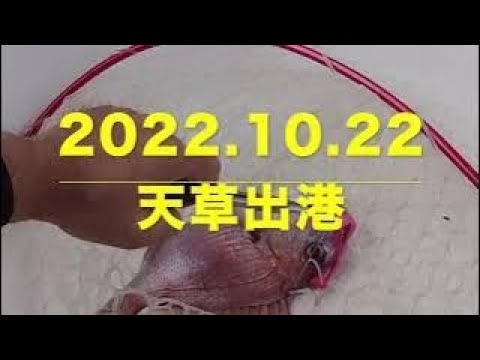2022.10.22　天草釣行　エルボー出港しまーす