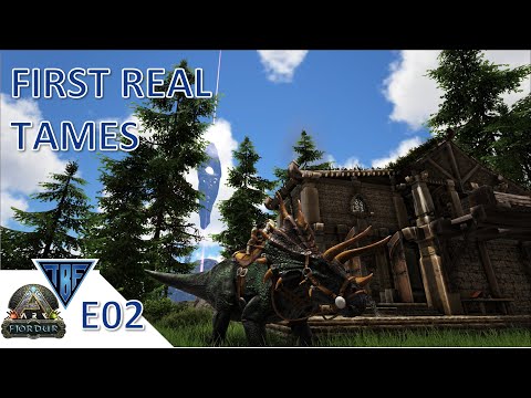 Trike trapping! #02 Ark Survival Evolved New Fjordur Map Playthrough!