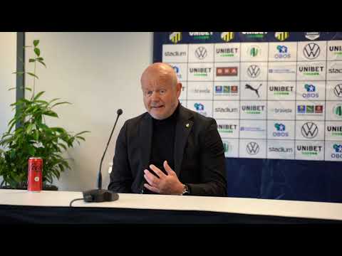 Presskonferens efter BK Häcken – Varbergs BoIS