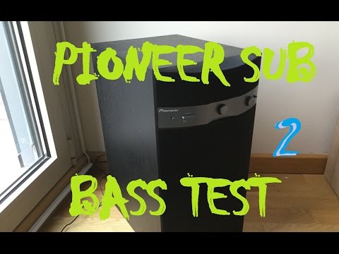 PIONEER SW 110 subwoofer - Bass Test / part 2