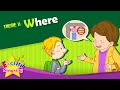 Theme 11. Where - Where is it? - asking the way | ESL Song & Story - Learning English for Kids