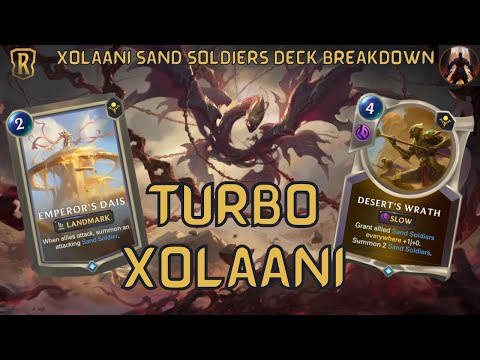 Hidden 4th Champ Of This Expansion - Turbo Level Xolaani w/ Sand Soldiers! | Legends of Runeterra